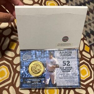 New York Yankees Aaron Judge Gold Medallion Collectible
